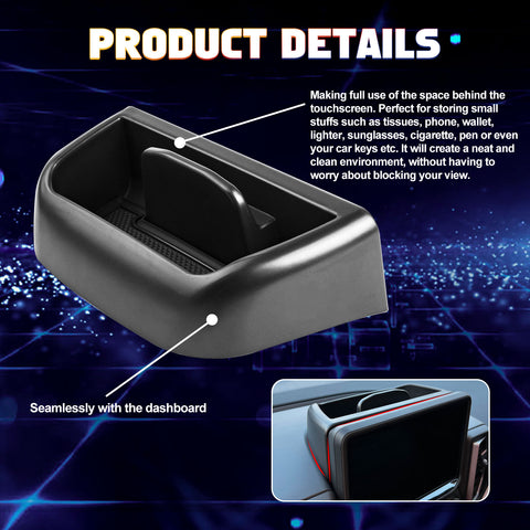Center Dashboard Touch Screen Storage Organizer For Ford Bronco Sport 2021-2024