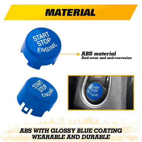 Red Car Engine Start Stop Switch Push Button Cover for BMW F30 F10 F15 F25 F48 X1 X3 X4 X5 X6 (F Class with OFF Button)