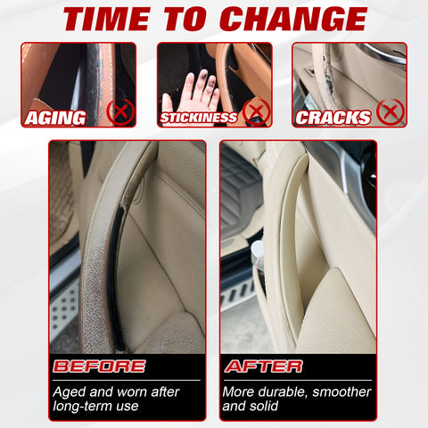 x xotic tech Door Pull Handle Cover Compatible with BMW X5 Series E70/E70 LCI 2008-2013, BMW X6 Series E71/E72 2008-2014, Inner Passenger Right Side Door Handle Protective Cover