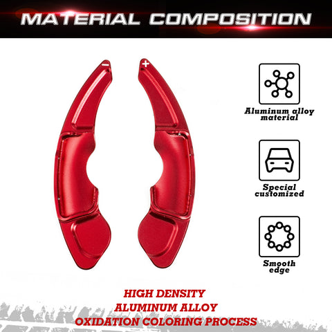 Red Aluminum Paddle Shifter Extension For Lexus IS200t IS200 IS250 IS300 2013-up