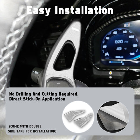 Aluminum Paddle Shifter Extension Decor Cover For Chevy Silverado GMC Sierra