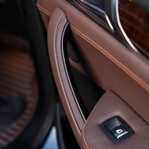 Xotic Tech Car Inner Door Handle Covers, 1PC Front Passenger Side Door Pull Handle Cover Trim Compatible with BMW X3 F25 2010-2016, BMW X4 F26 2014-2017