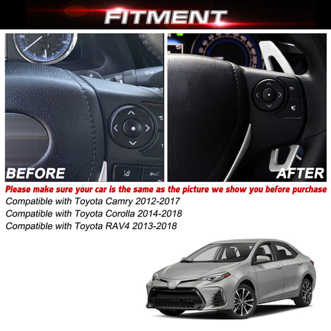 Aluminum Paddle Shifter Extension For Toyota Camry 2012-2017 RAV4 2013-18