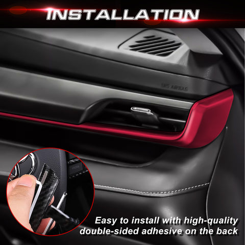 x xotic tech 2Pcs Center Console Dash Board Panel Dial Dashboard Cover Trims Compatible with Toyota Highlander 2020-up Interior Decoration Car Accessories