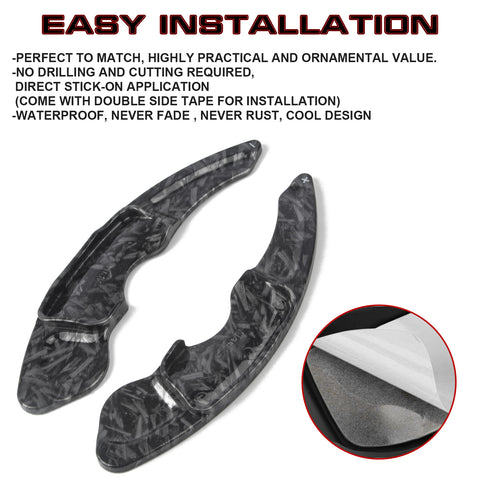 Black Forged Style Steering Wheel Paddle Shifter Extension For Lexus IS IS-F NX