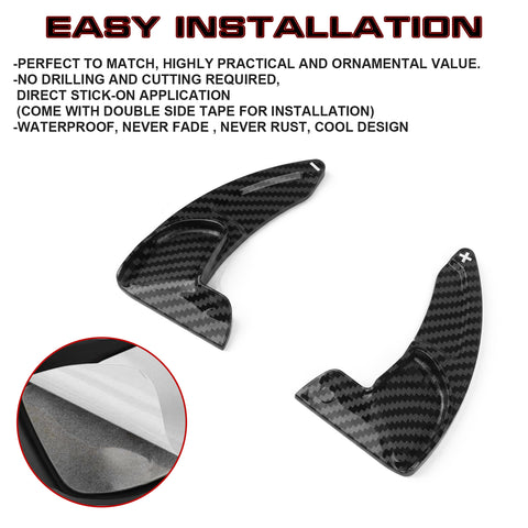 Carbon Fiber ABS Paddle Shifter Extension For Dodge Charger Challenger 2015-2021