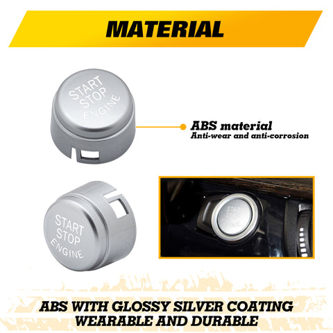 Glossy Red Engine Start Button Cover Trim For BMW 4/5/6/7 Series F01 F02 F10 F11