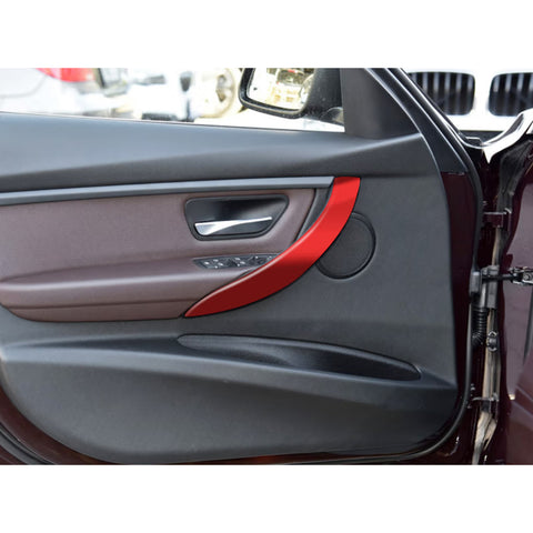 Red Center Console Stripe IDrive Button Gear Panel Cover For BMW 3 Series 12-18