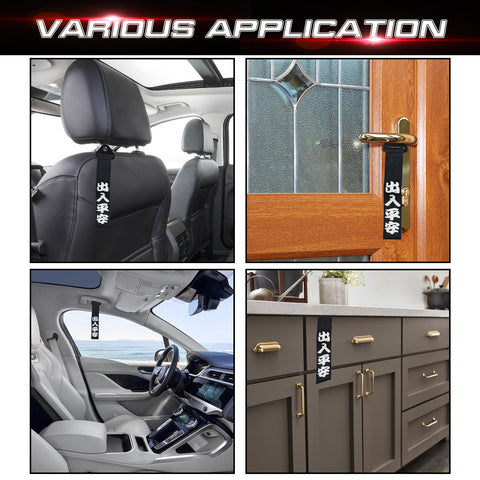 Splitters Canard Diffuser Winglet+Chinese Slogan Towing Strap Wind Universal Fit