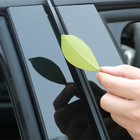 x xotic tech Pillar Post Side Door Window Cover Trim Pre-Cut Molding, Compatible with Honda CRV 2012-2016 (Glossy Black)