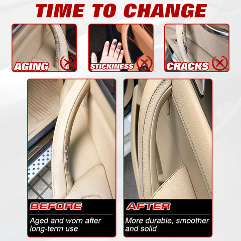 x xotic tech Car Inner Door Handle Covers, 1PC Front Passenger Side Door Pull Handle Cover Trim Compatible with BMW X3 F25 2010-2016, BMW X4 F26 2014-2017