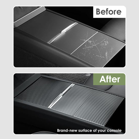 Center Console Wrap Cover Kit For Tesla Model 3 Highland Model Y Juniper 2025+