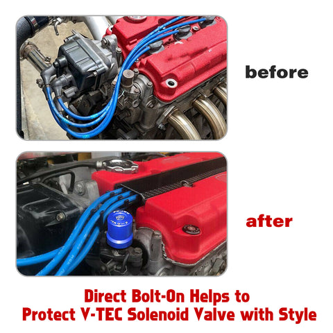 JDM Style VTEC Solenoid Valve Cover Cap For Honda Civic B/D/H-series VTEC Engine