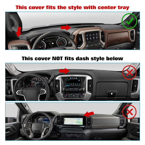 Dashboard Cover Pad Sunshield Protect Mat For Chevy Silverado 1500 2500HD 3500HD