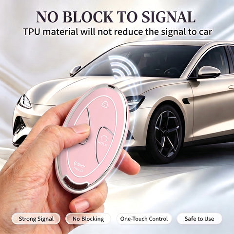 5/7 Button TPU Key Fob Cover Case w/Keychain For Hyundai Santa Fe Tucson Sonata