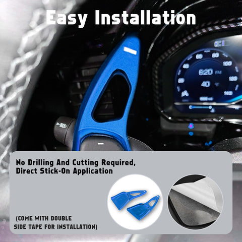 Aluminum Paddle Shifter Extension Decor Cover For Chevy Silverado GMC Sierra