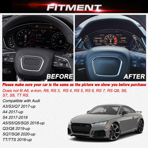 ABS Paddle Shifter Extension For Audi A3 A4 Q7 S3 2017-up S4 TT