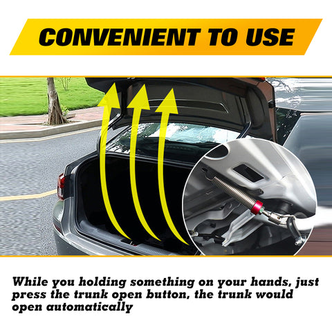 Flexible Adjustable Automatic Open Car Trunk Tail Boot Lid Lifting Spring Device Vehicle Auto Part Metal Silver Red 6''-9'' Fit Cars Without Hydraulic Rod Lifting Device