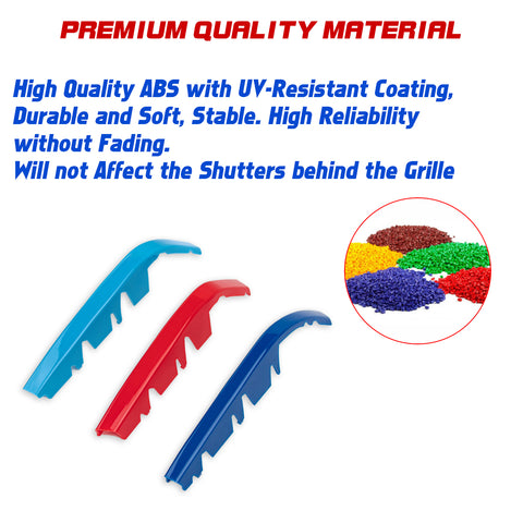 Tri-Colored Front Kidney Grille Strips Clip Cover For BMW 3 Series G20 2019-2022
