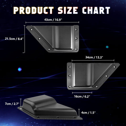Front Door Storage Pockets, Side Door Organizer Box Insert Cup Holder Accessories Compatible with Ford Bronco 2021-2023 (Not Fit Bronco Sport) - 2PCS