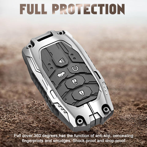 x xotic tech Mech Style Heavy Metal Key Fob Cover Compatible with Honda Civic, Accord, CR-V, HR-V, Pilot 2022–2026, Zinc Alloy Key Case Protector Shell Keychain