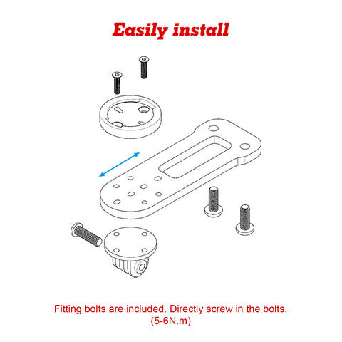 Computer Mount Holder GARMIN WAHOO for DEDA ALANERA Integrated Cockpit Handlebar