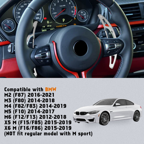 Aluminum Paddle Shifter Extension Decor Cover For BMW M2 M3 M4 M5 M6 Accessories