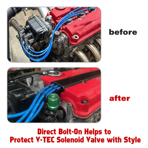 JDM Style VTEC Solenoid Valve Cover Cap For Honda Civic B/D/H-series VTEC Engine
