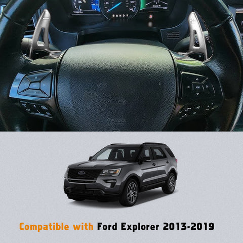 Aluminum Paddle Shifter Extension Decoration Cover For Ford Explorer 2013-2019