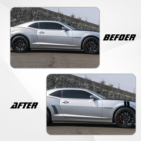 Racing Style Side Vent Fender Stripes Decal Cover For Chevrolet Camaro 2010-15