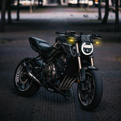 2x Amber Motorcycle LED Dual Spot Turn Signal Blinker Light For Kawasaki Suzuki