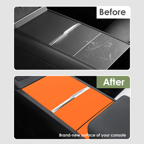 Center Console Wrap Cover Kit For Tesla Model 3 Highland Model Y Juniper 2025+