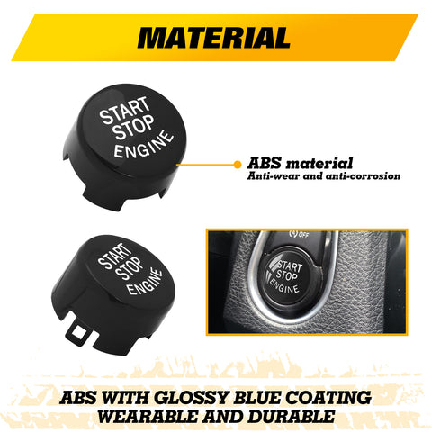 Red Car Engine Start Stop Switch Push Button Cover for BMW F30 F10 F15 F25 F48 X1 X3 X4 X5 X6 (F Class with OFF Button)