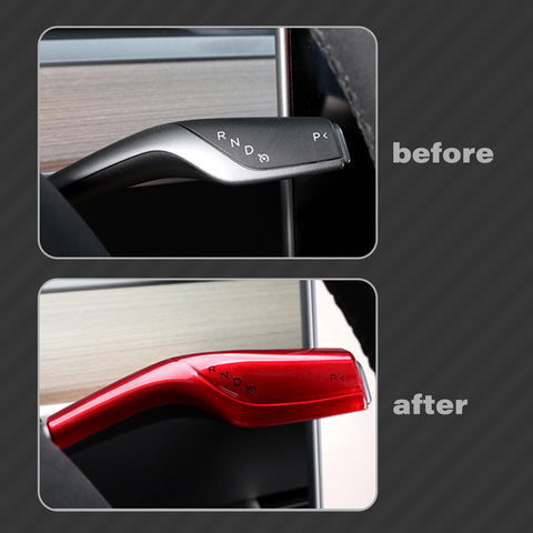 Carbon Fiber ABS Set Steering Paddle Shifter Trim Cover For Tesla Model 3 2017-2023 & Model Y 2020-up