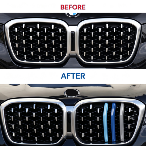 7-Beams Front Kidney Grill Buckle Trim Decortion Clip For BMW X4 G02 LCI 22-2025