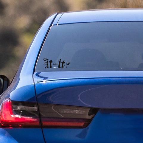 Xotic Tech Fu-ck It Before It Funny JDM Sticker Decal Vinyl Graphic for Cars Bumper Window Trucks Vans Walls Laptop " x 7"