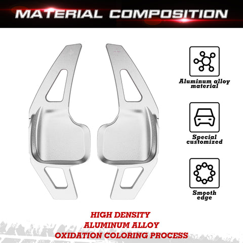 Silver Aluminum Paddle Shifter Extension Kit For BMW 3 4 Series F22 F30 F31 F32