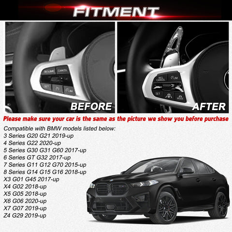 Aluminum Paddle Shifter Extension For BMW 3 4 5 6 7 Series G20 G22 G30 G32