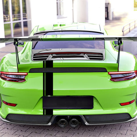 Xotic Tech Left Side Vinyl Stripe Car Body Decal Racing Rally Sporty Sticker for Porsche 911 Macan Cayenne Hood Roof Rear Trunk Black