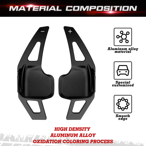 Black Large Paddle Extended Shifter Trim For BMW X1 X2 X3 X4 X5 F25 F26 F39 F48