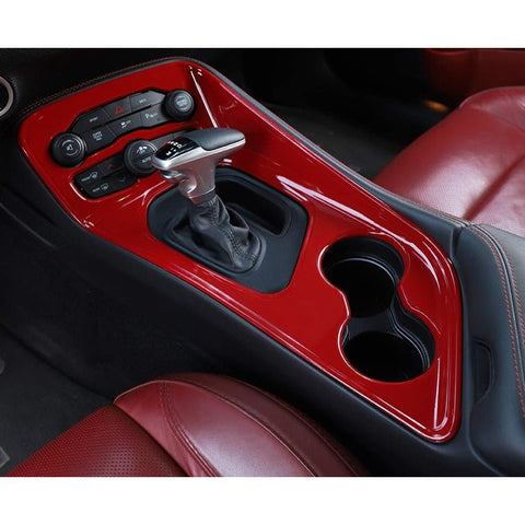 Car ABS Gear Shift Box Cover Frame Decor Overlay For Dodge Challenger 2015-up