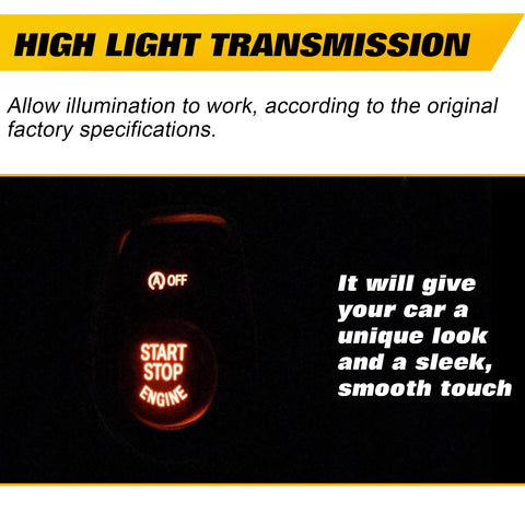 Red Car Engine Start Stop Switch Push Button Cover for BMW F30 F10 F15 F25 F48 X1 X3 X4 X5 X6 (F Class with OFF Button)