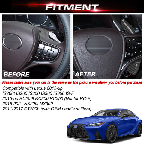 Carbon Fiber Style Steering Wheel Paddle Shifter Extension For Lexus IS IS-F NX