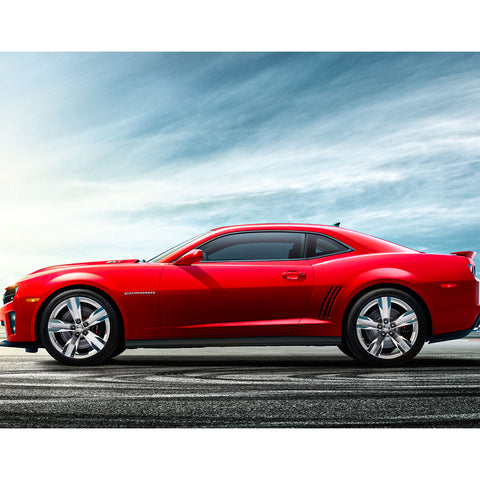 6pcs Car Body L&R Side Vent Insert Stripe Decal Vinyl Inlay Sticker Compatible with Chevrolet Camaro 2010-2015 (Glossy Black)