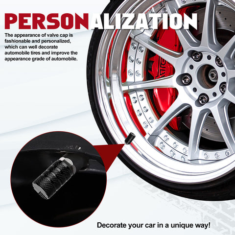 4pcs American Flag Tire Valve Stem Cover Caps Anodized Aluminum Alloy, Corrosion Resistant Leak-Proof Wheel Valve Cap Set, Universal for Cars Trucks Motorcycles SUVs