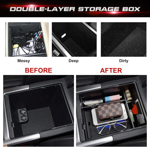 Center Console Organizer For Hyundai Palisade 2023-2025 Armrest Storage Box Tray