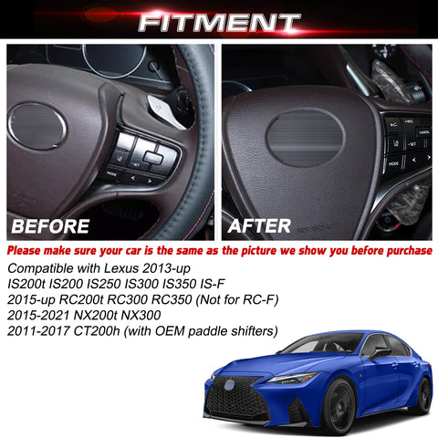 Black Forged Style Steering Wheel Paddle Shifter Extension For Lexus IS IS-F NX