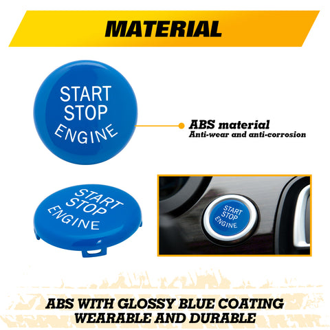 Red Start Stop Engine Button Switch Cover Trim for BMW X1 X3 X5 X6 E70 E71 E72 E90 E91 E92 E93 E60 E83 E84 320 520 525 328i 335i 330i