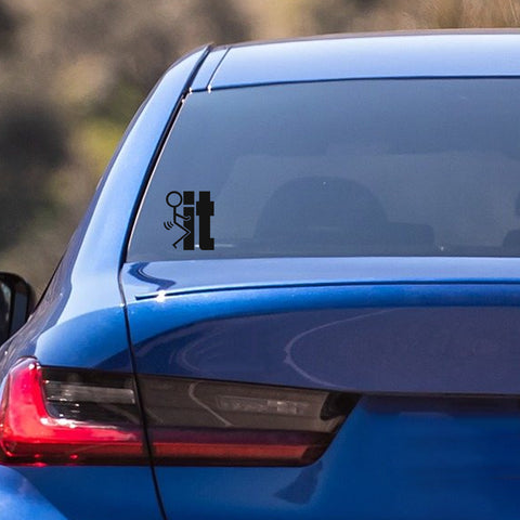 Xotic Tech F*ck-It Funny JDM Sticker Decal Vinyl Graphic for Cars Bumper Window Trucks Vans Walls Laptop 4" x 5"
