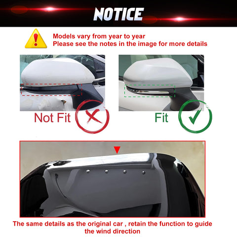 Side Door Mirror Caps + Door Handle Cover Trim For Toyota Camry 2018-2025